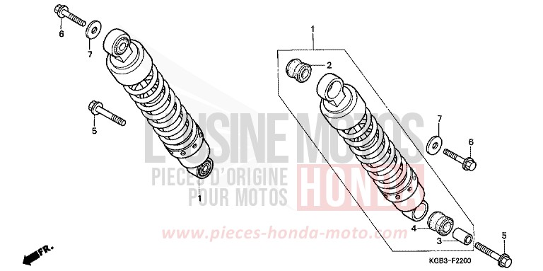 REAR CUSHION for Shadow VT125C MUTE BLACK METALLIC (NH359) from 1999